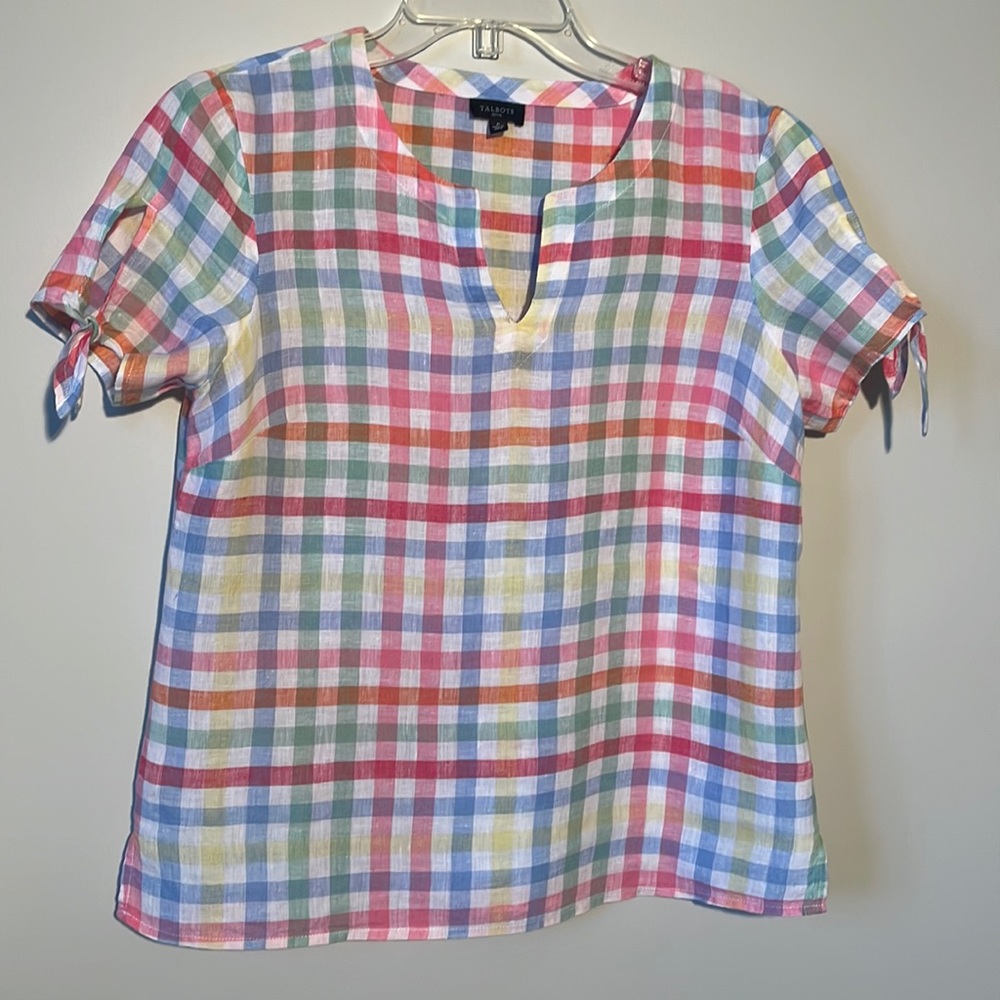 Talbots 100% linen top